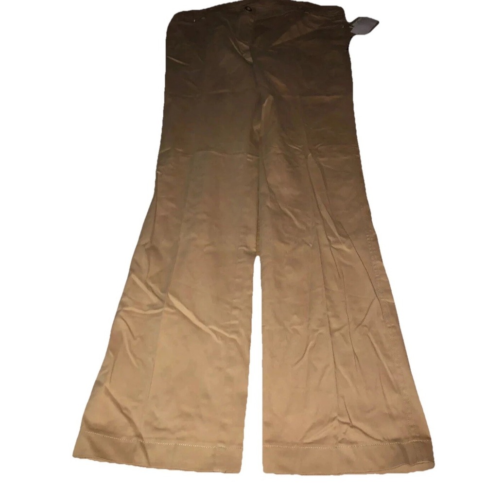 WOMENS HALO BRAND SIZE 16 Beige Flat Front PANTS NEW Womens